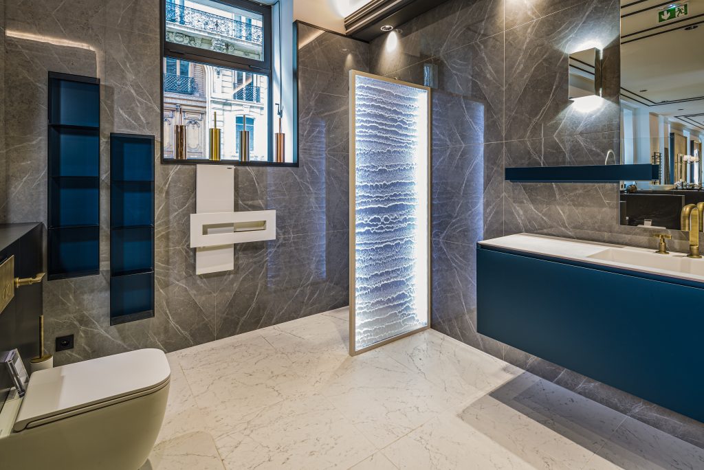 Salle de bain design R&V Malesherbes (75008)