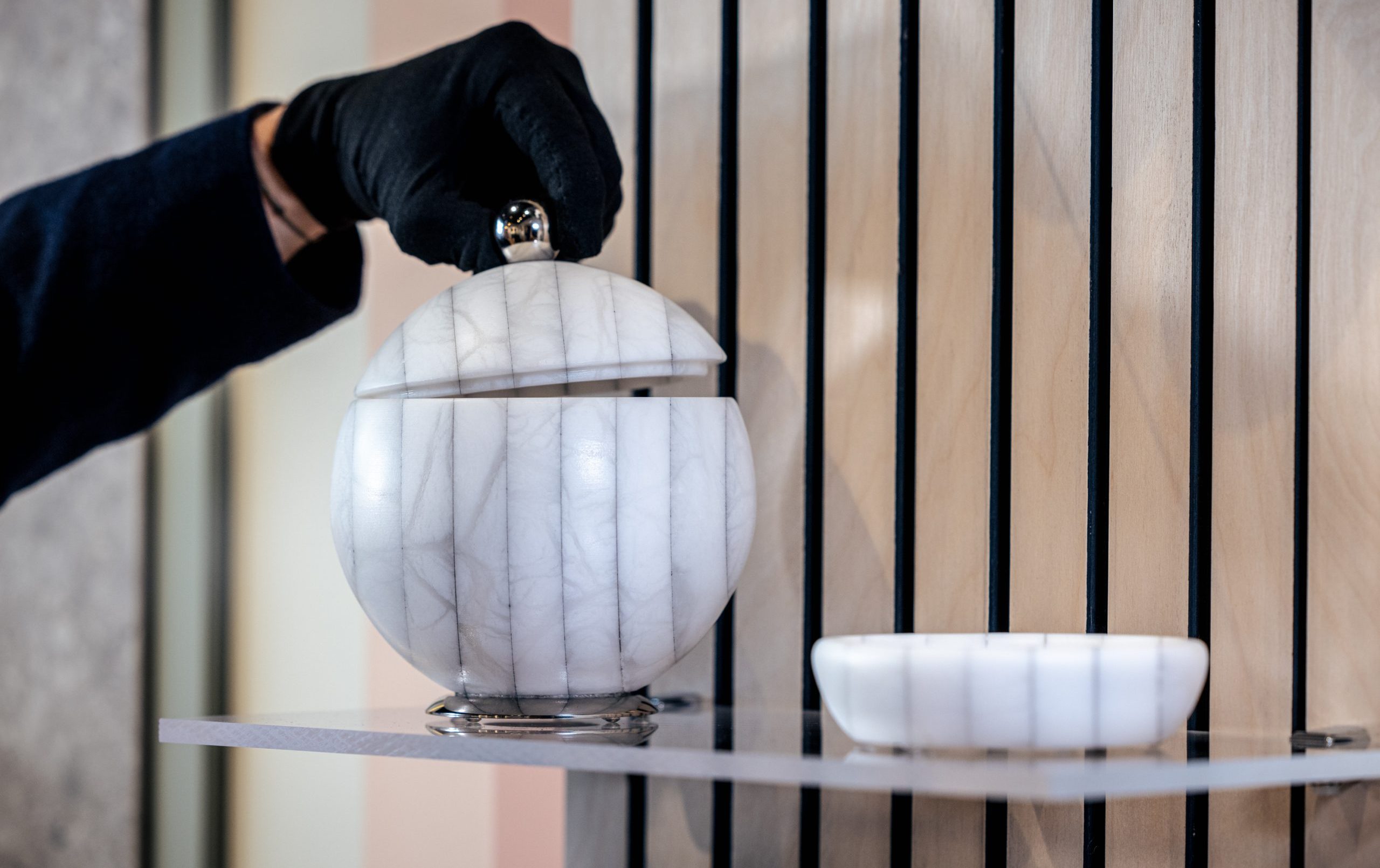 Porte coton et porte savon RIGATO Treesseci