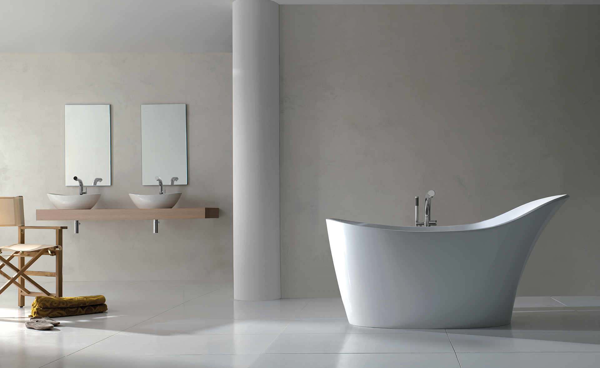baignoire ilot blanc vandabaths victoria + albert