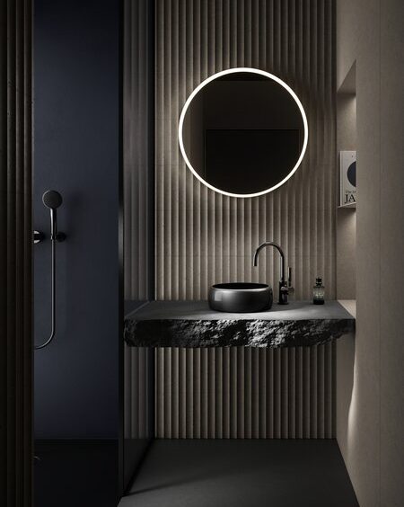 Lavabo pierre Bette miroir led