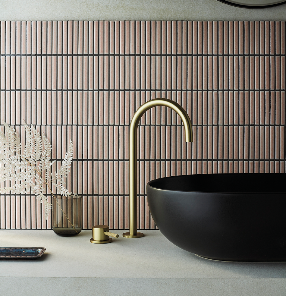 Robinet lavabo laiton brossé Decca Coalbrook | R&V Paris