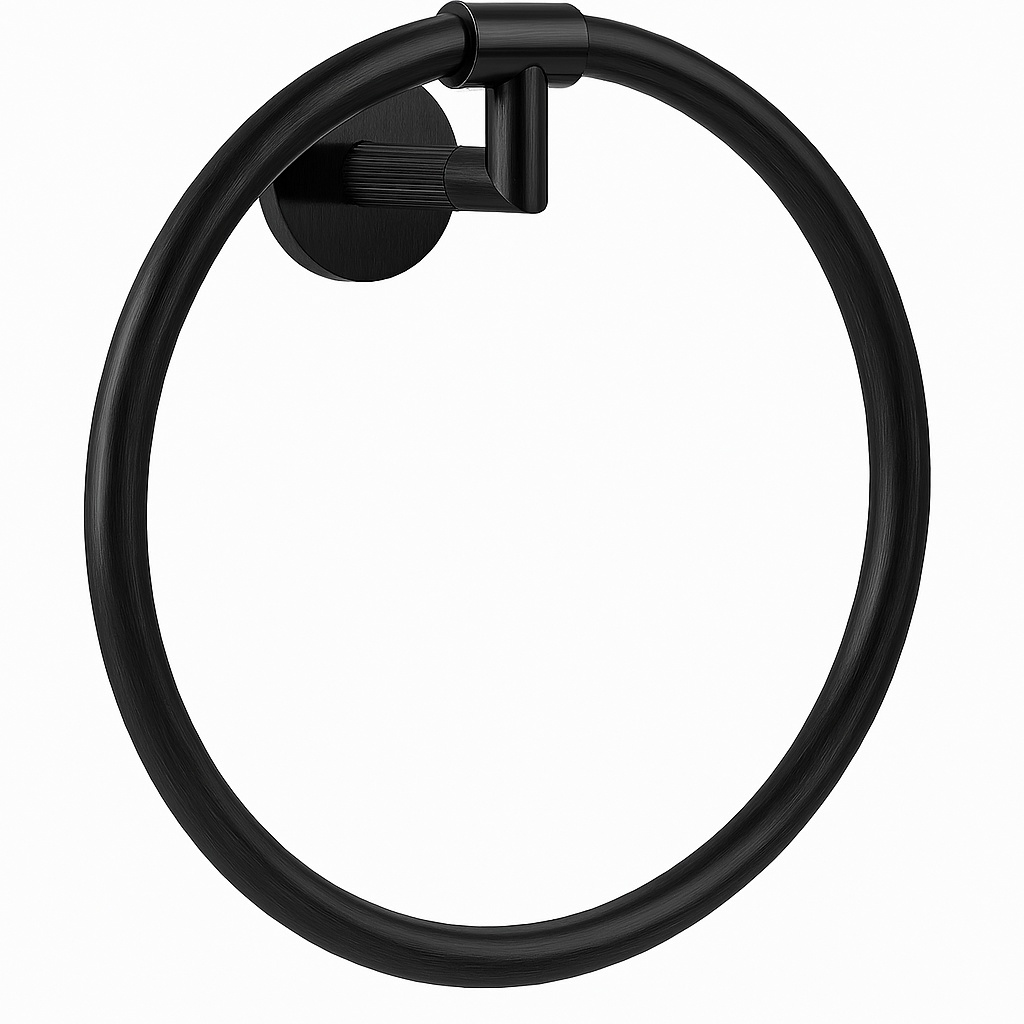 Anneau porte-serviette Gessi Black Metal Brossé PVD