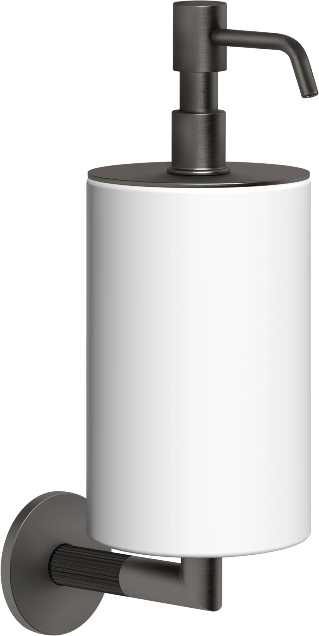 Distributeur de savon Gessi Black Metal Brossé PVD / Blanc