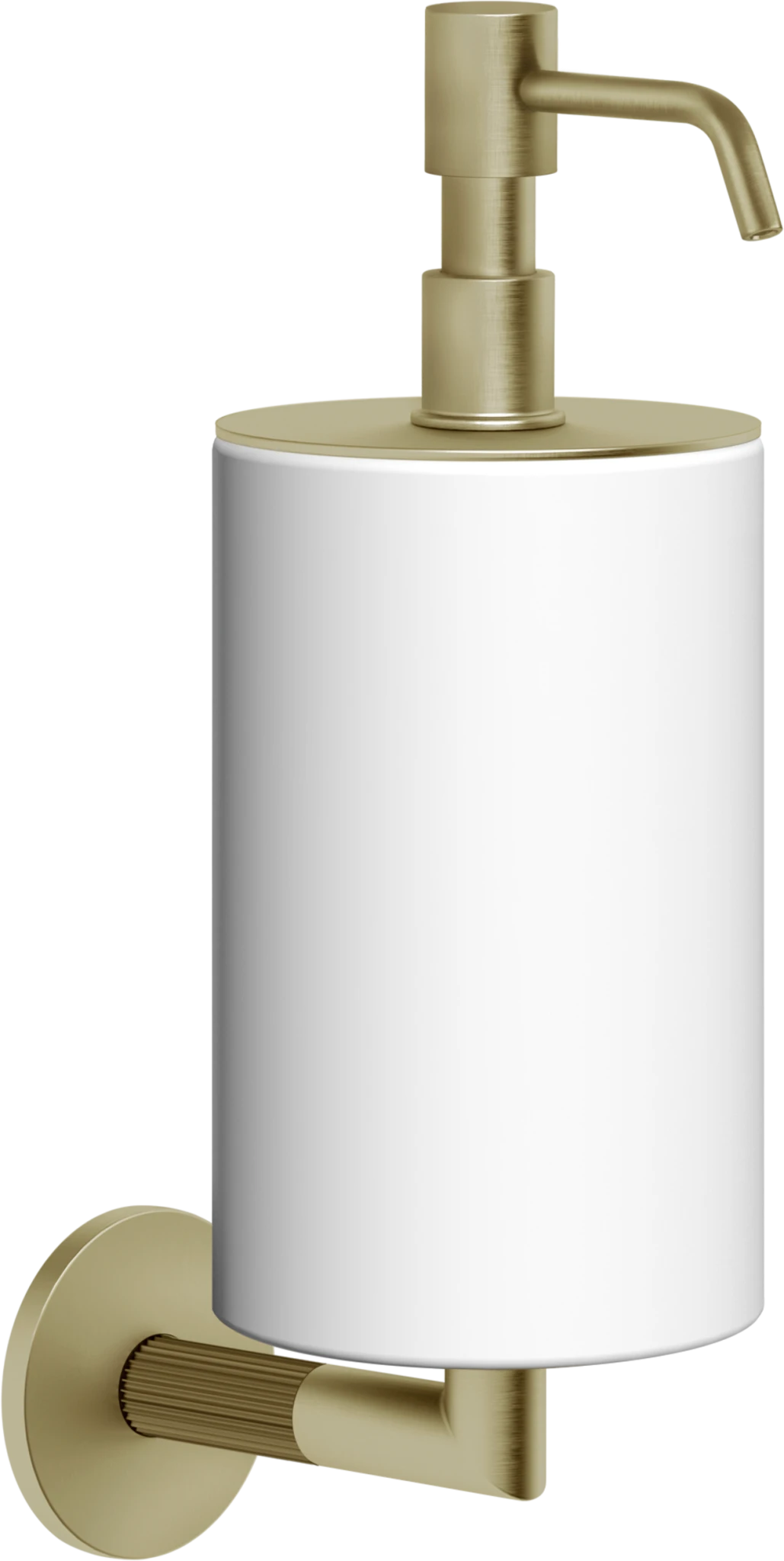 Distributeur de savon Gessi Brushed Brass PVD / Blanc