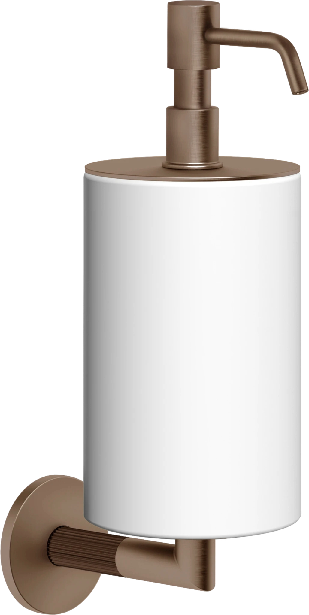Distributeur de savon Gessi Cuivre Brossé PVD / Blanc