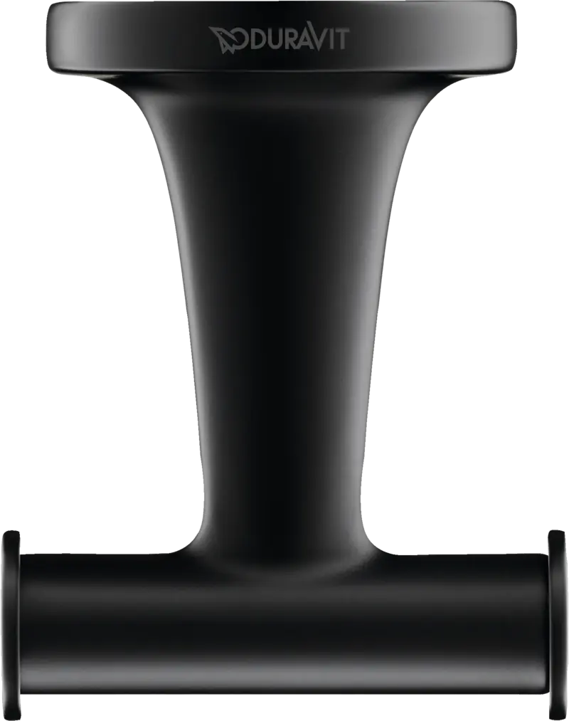 Double patère - Starck T - noir mat