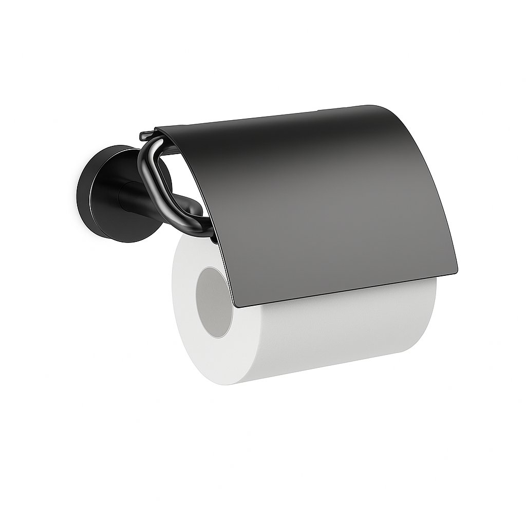 Dérouleur papier toilette Treesseci - collection Europe - CFS Polished Satin Black Nickel