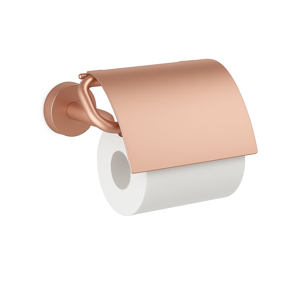 Dérouleur papier toilette Treesseci - collection Europe - GDRM Matt Pink Gold