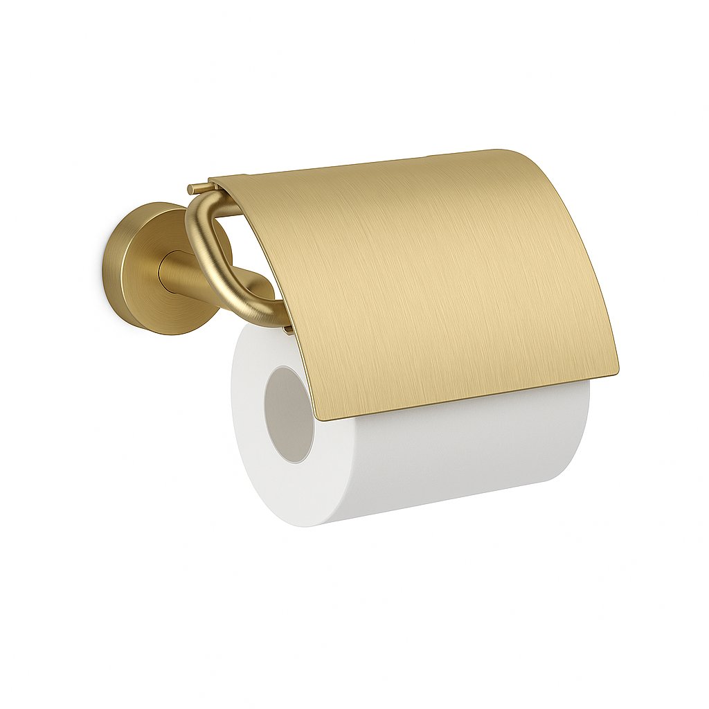 Dérouleur papier toilette Treesseci - collection Europe - LX Matt Satin Brass
