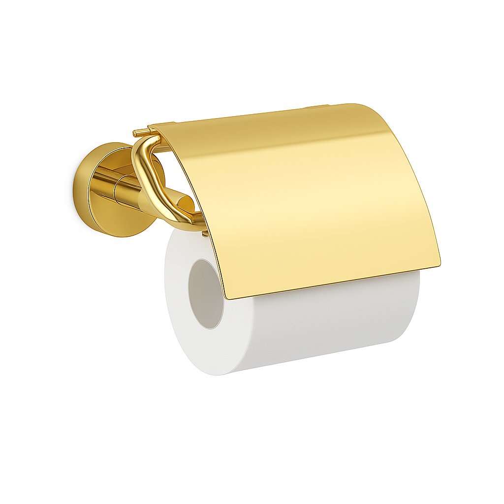 Dérouleur papier toilette Treesseci - collection Europe - OL Polished Brass