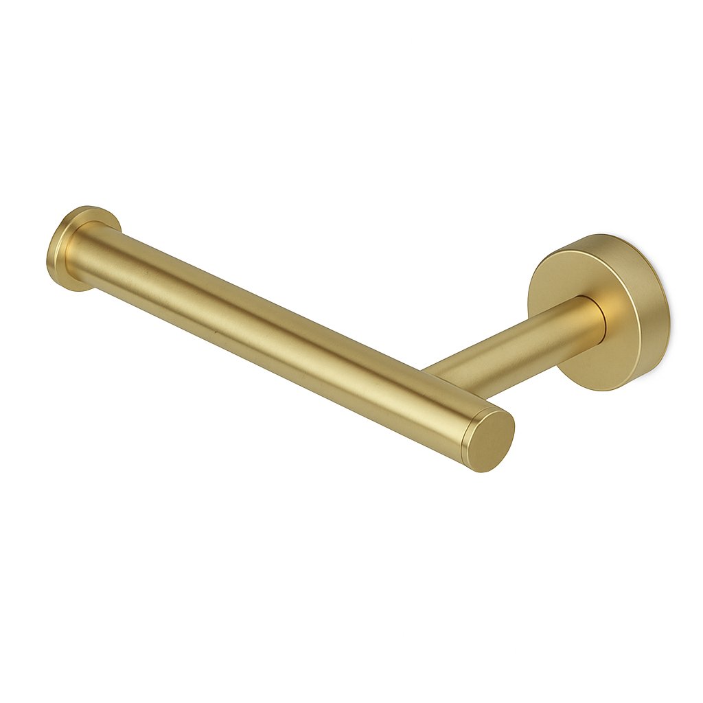 Dérouleur papier toilette gauche Treesseci - collection Europe - LX Matt Satin Brass