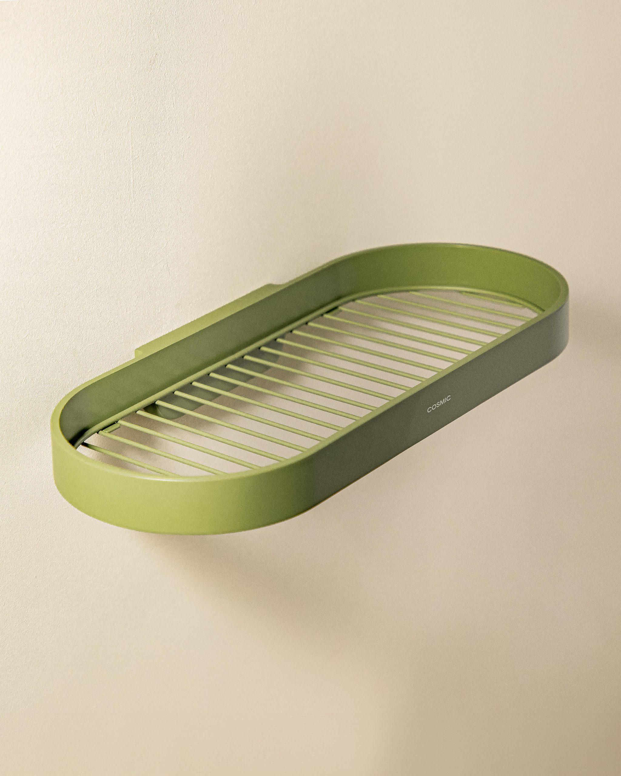 Porte savon douche Cosmic - collection Geyser - couleur olive