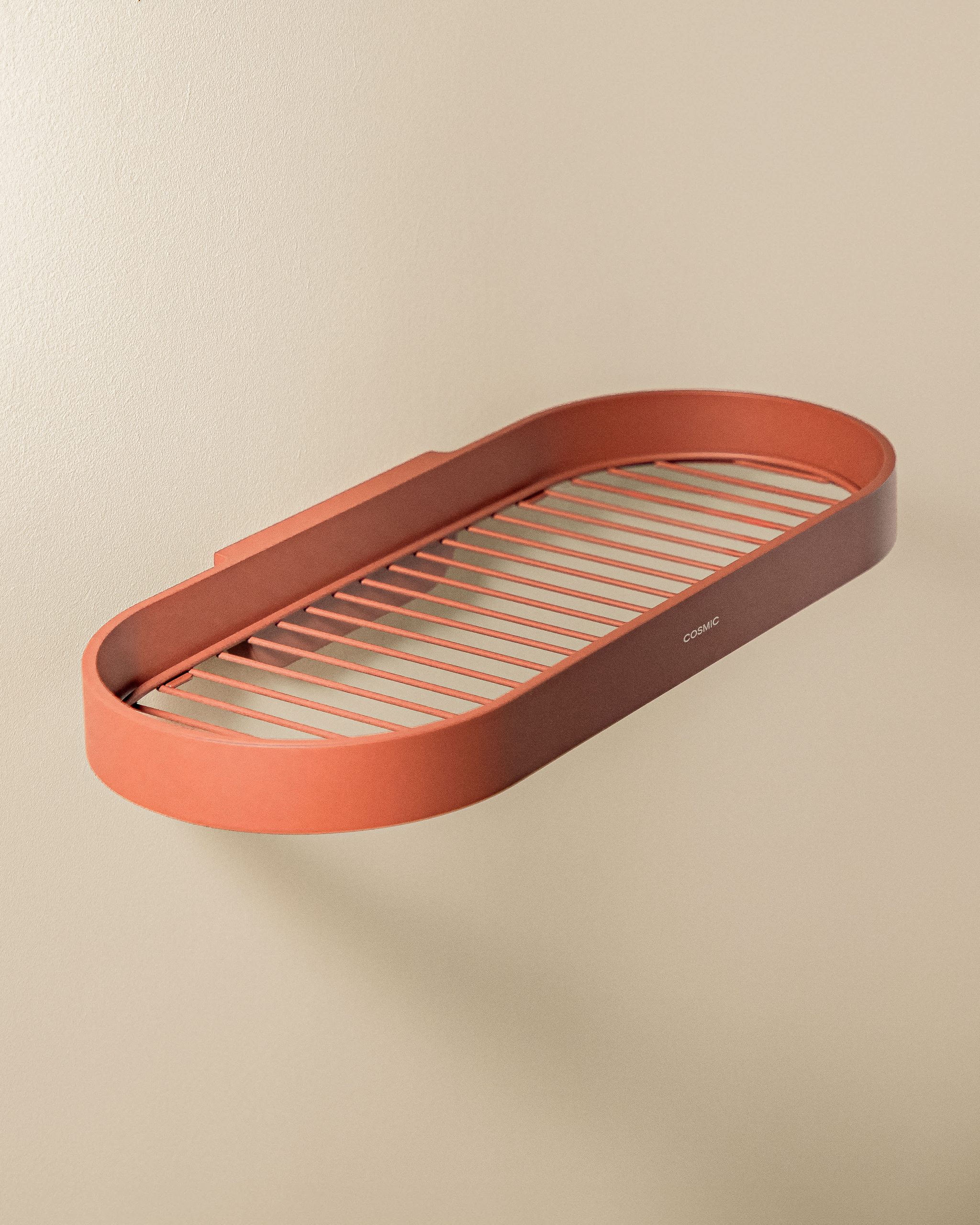 Porte savon douche Cosmic - collection Geyser - couleur terracota