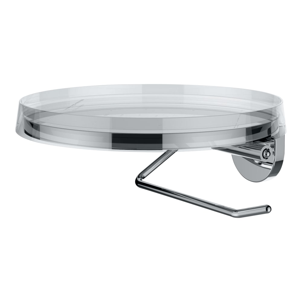 Porte papier Kartell.Laufen avec tablette  disc  transparent cristal