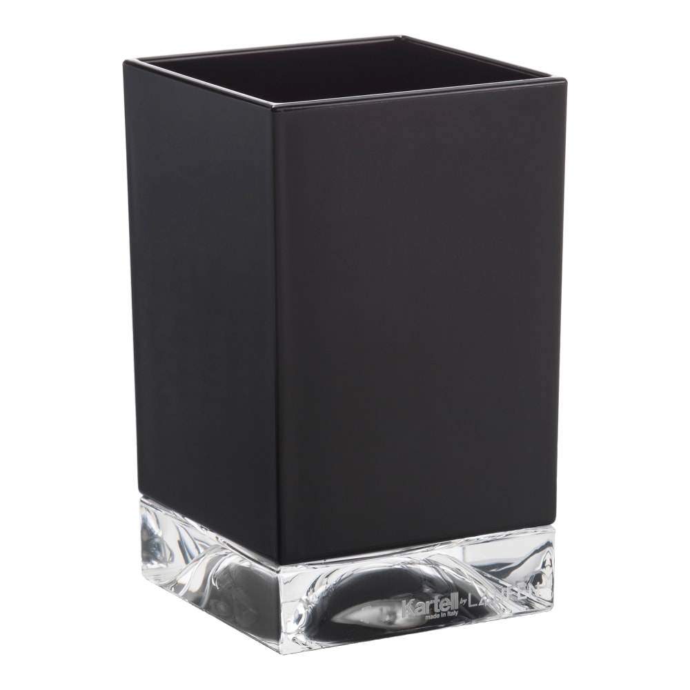 Porte brosse à dents  Boxy   Kartell.Laufen en plastique en finition noire