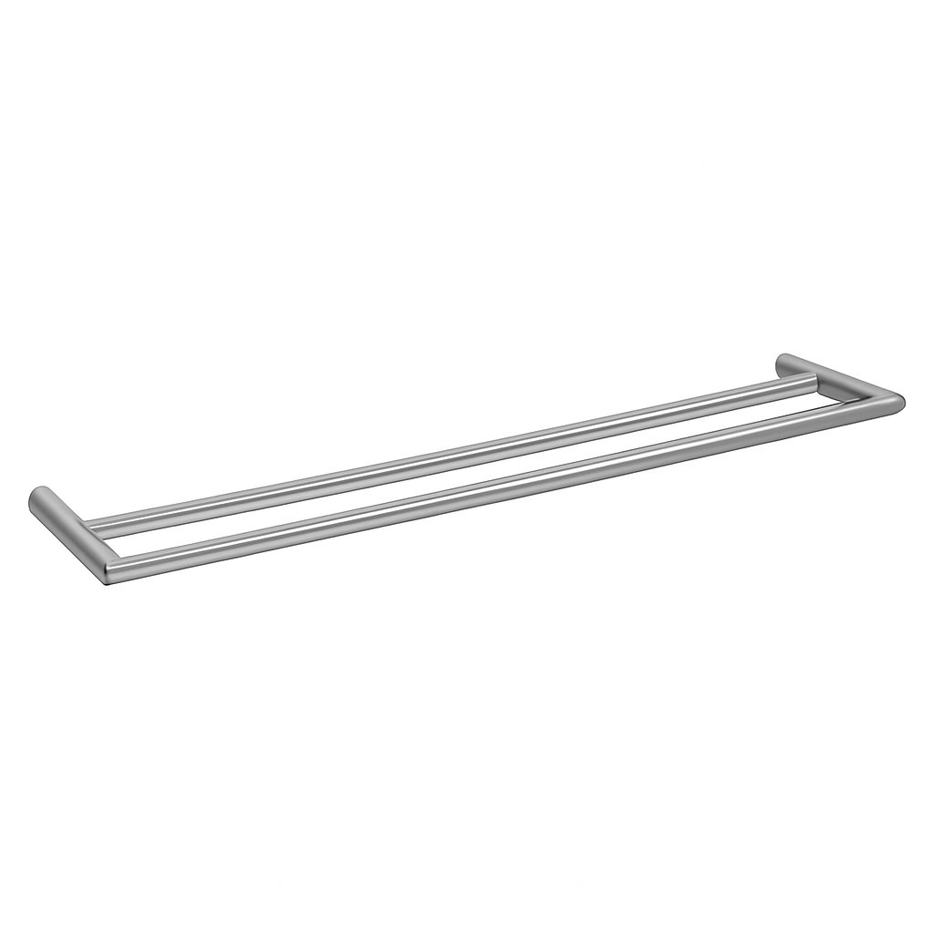 Barre porte-serviette de 40 cm de la marque Treesseci - collection Guy and Guy+ - NK Polished Satin Nickel