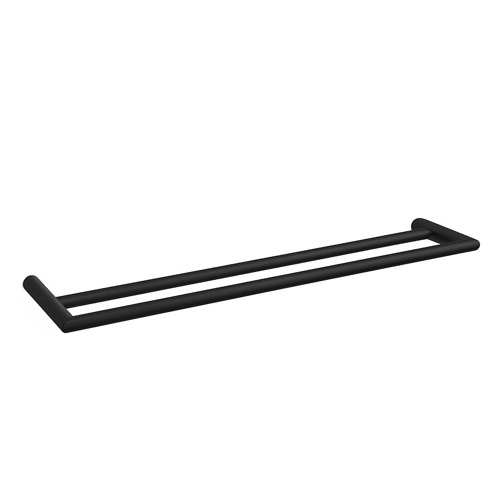 Barre porte-serviette de 60 cm de la marque Treesseci - collection Guy and Guy+ - NO Matt Black