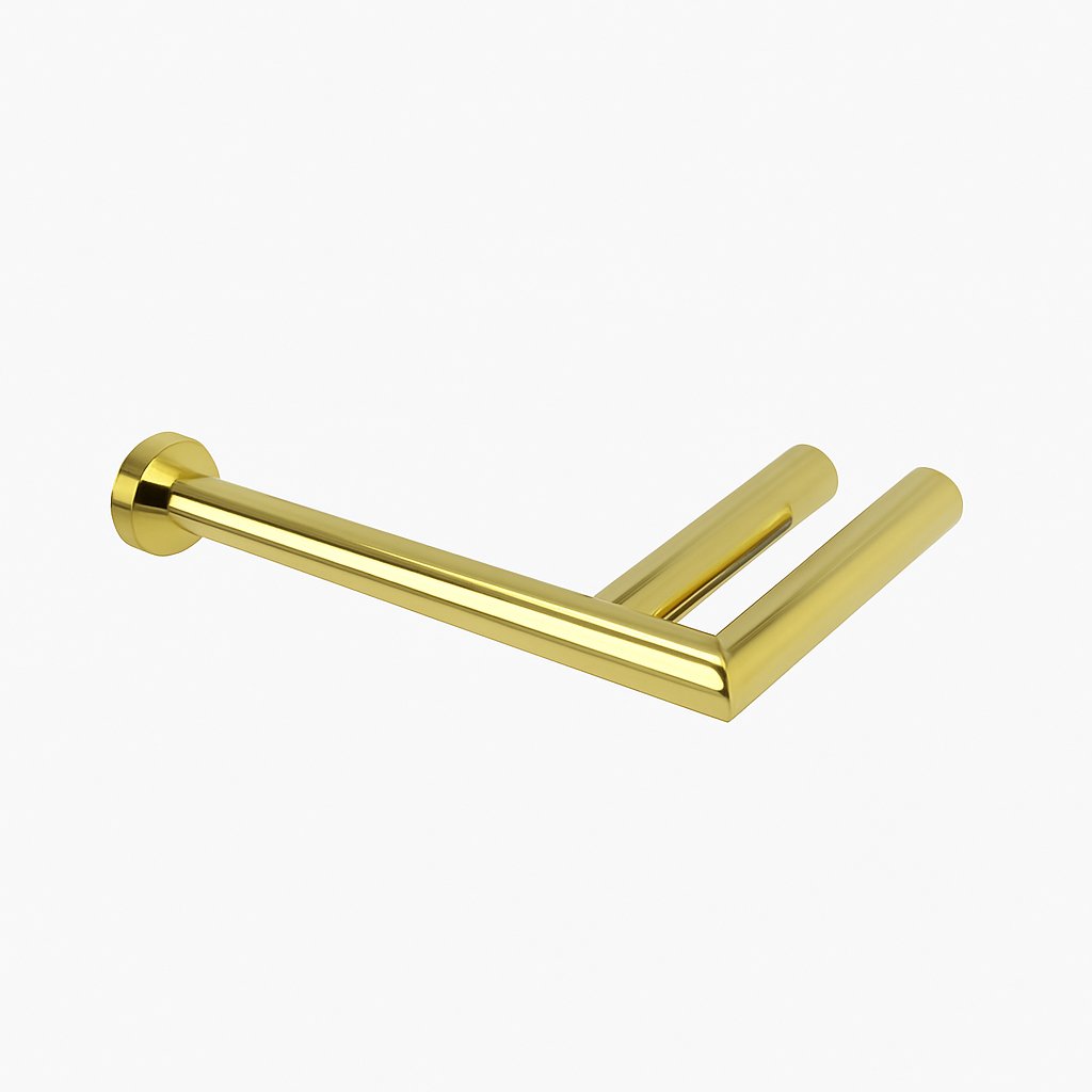 Dérouleur papier, côté gauche, de la marque Treesseci - collection Guy and Guy+ - OL Polished Brass