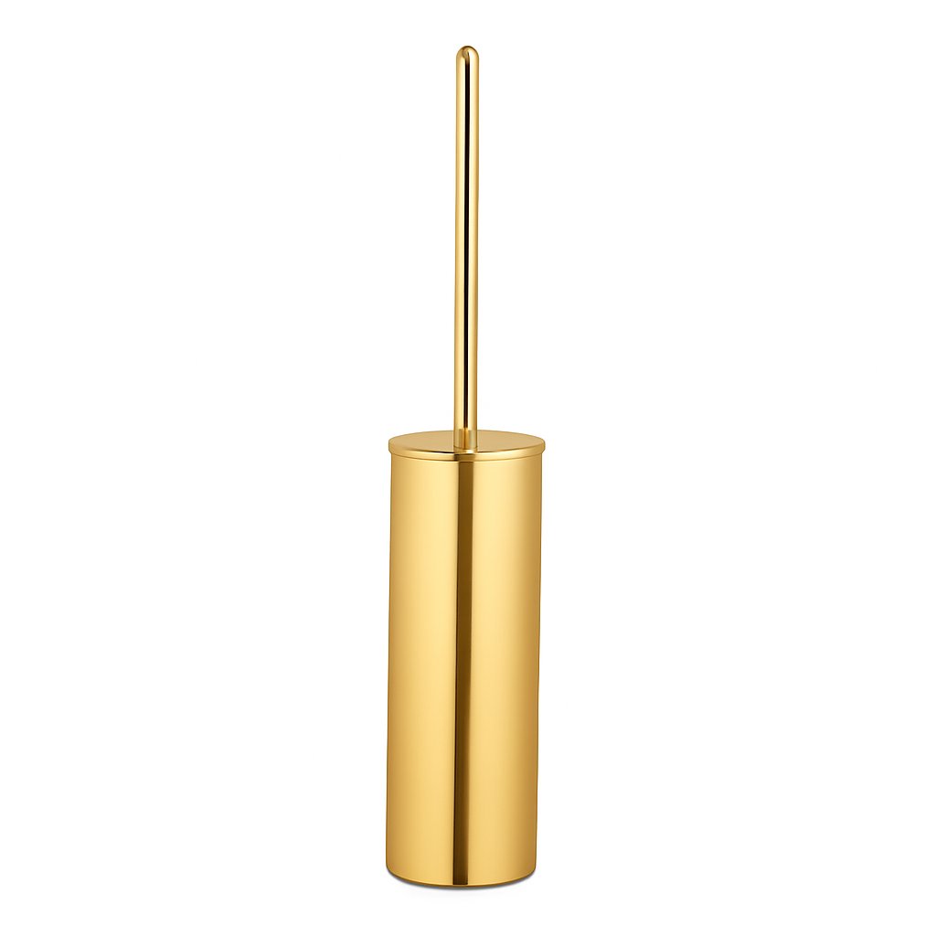 Porte brosse toilettes de la marque Treesseci - collection Guy and Guy+ - OL Polished Brass