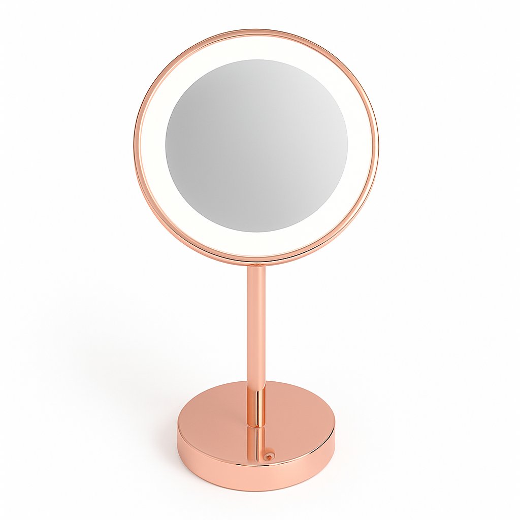 Miroir lumineux rond à poser Treesseci