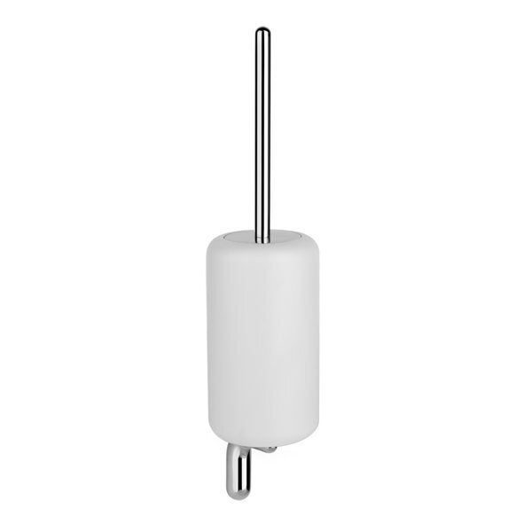 Porte brosse WC Gessi Goccia blanc finition chromée