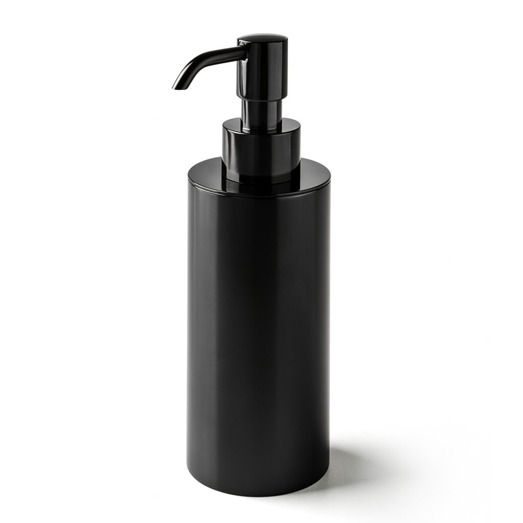 Distributeur de savon de la marque Treesseci - collection Metal Tonda - CFS Polished Satin Black Nickel