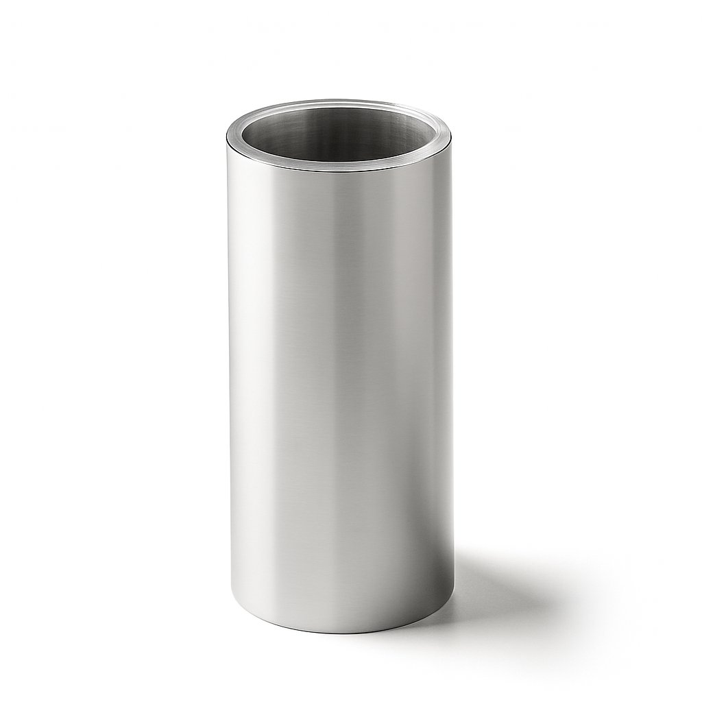 Porte brosse à dents de la marque Treesseci - collection Metal Tonda - NK Polished Satin Nickel