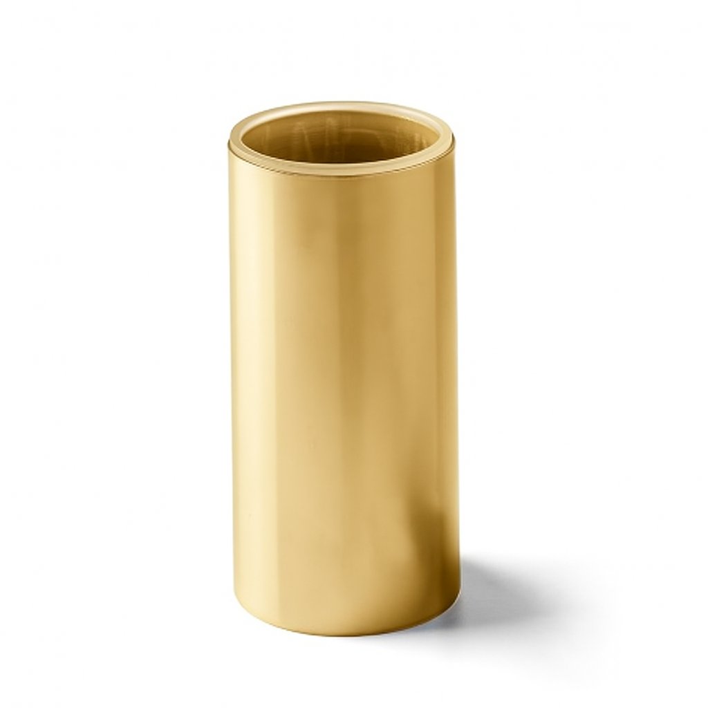 Porte brosse à dents de la marque Treesseci - collection Metal Tonda - OL Polished Brass