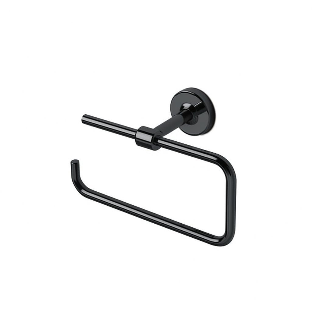 Dérouleur de papier toilette côté gauche de la marque Treesseci - collection Mini - CFS Polished Satin Black Nickel