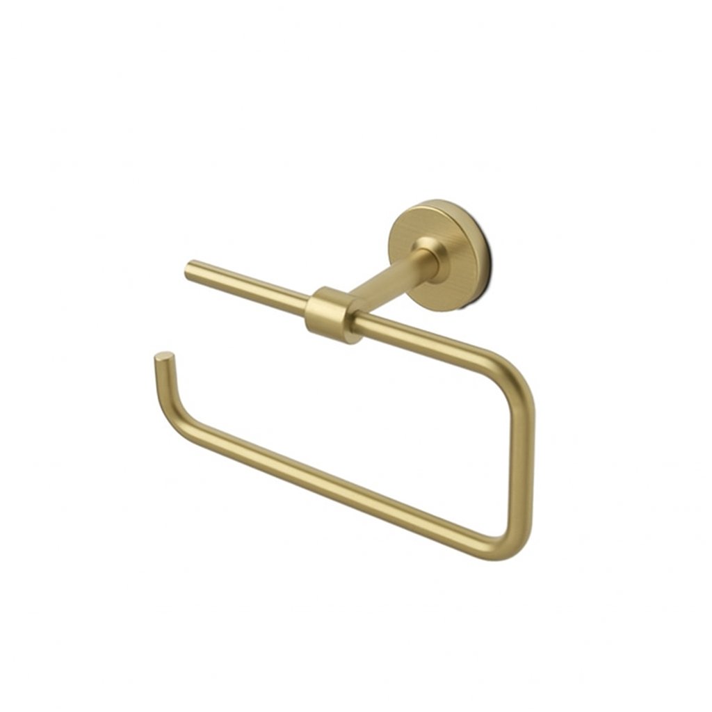 Dérouleur de papier toilette côté gauche de la marque Treesseci - collection Mini - LX Matt Satin Brass