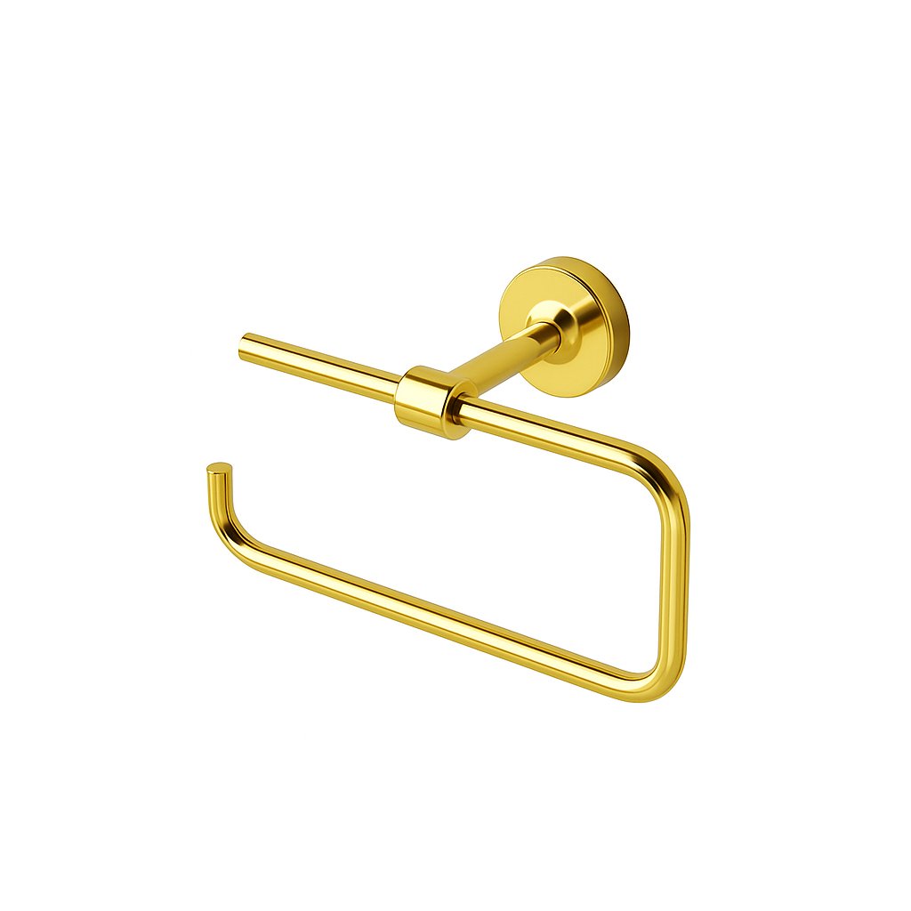 Dérouleur de papier toilette côté gauche de la marque Treesseci - collection Mini - OL Polished Brass