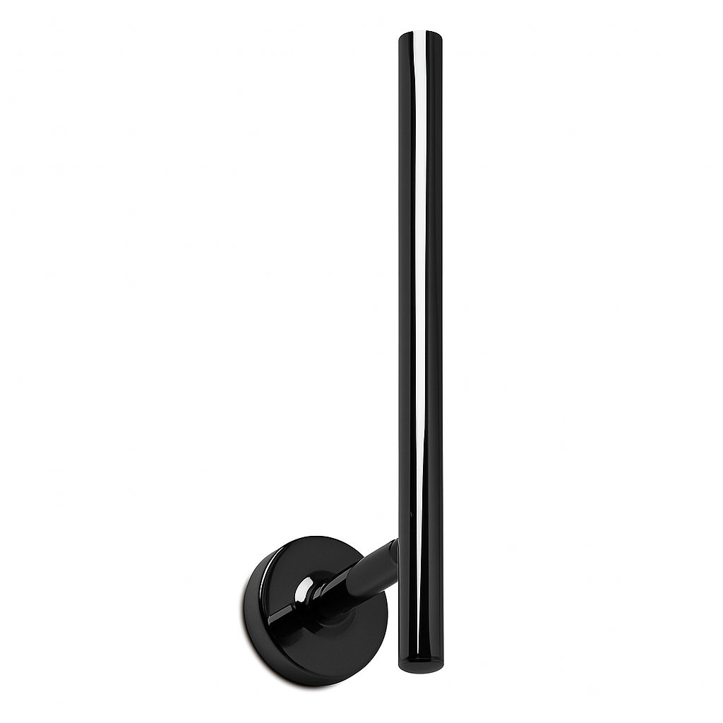 Porte papier toilette réserve de la marque Treesseci - collection Mini - CFS Polished Satin Black Nickel
