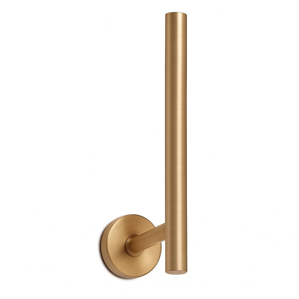 Porte papier toilette réserve de la marque Treesseci - collection Mini - LX Matt Satin Brass