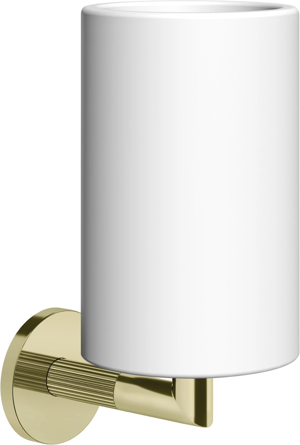 Porte-brosse-à-dents en grès blanc Gessi Brass PVD / Blanc