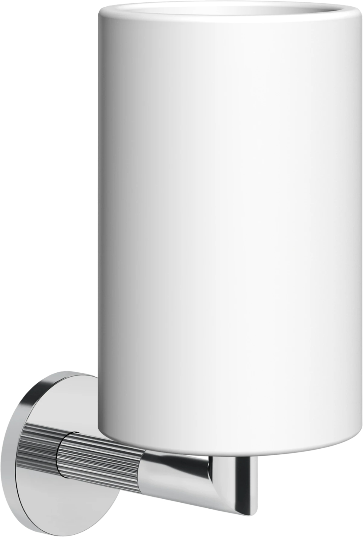 Porte-brosse-à-dents en grès blanc Gessi Chrome / Blanc