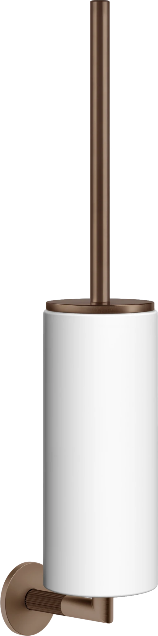 Porte brosse WC Gessi Cuivre Brossé PVD / Blanc