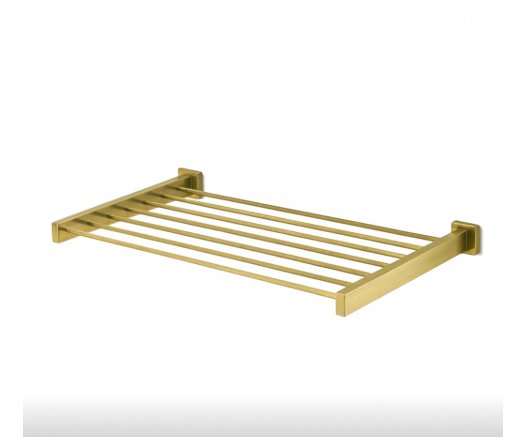 Rack porte serviette de la marque Treesseci - collection Appy and Griglie - LX Matt Satin Brass