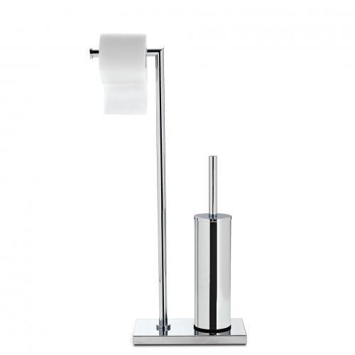 Serviteur papier toilette + Porte brosse WC rond  marque Treesseci