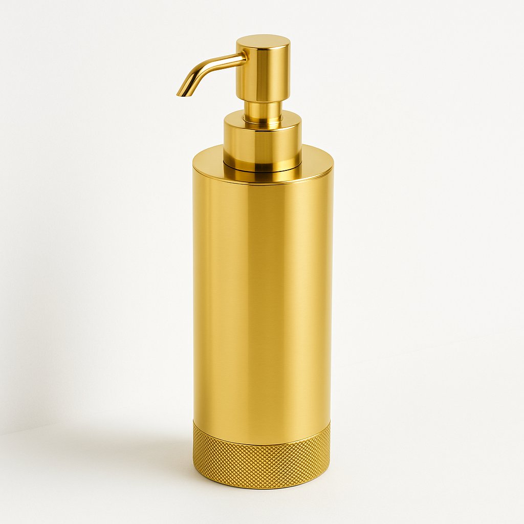 Distributeur de savon de la marque Treesseci - collection Ribon - OL Polished Brass