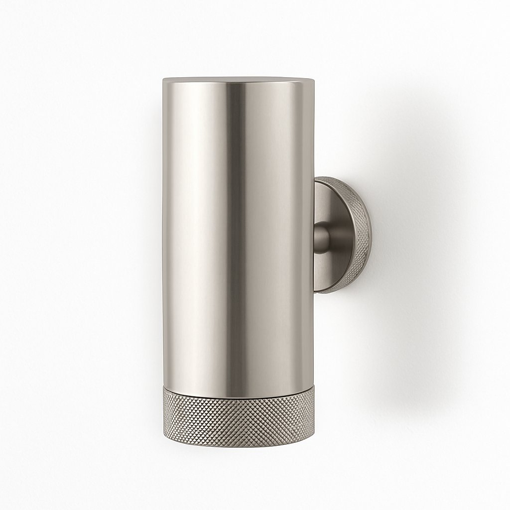 Porte brosse à dents mural de la marque Treesseci - collection Ribon - NK Polished Satin Nickel