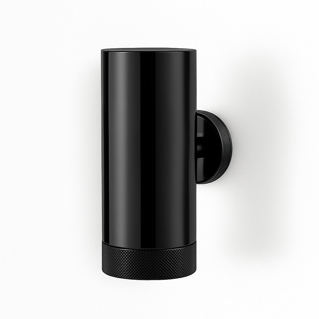 Porte brosse à dents mural de la marque Treesseci - collection Ribon - CFS Polished Satin Black Nickel