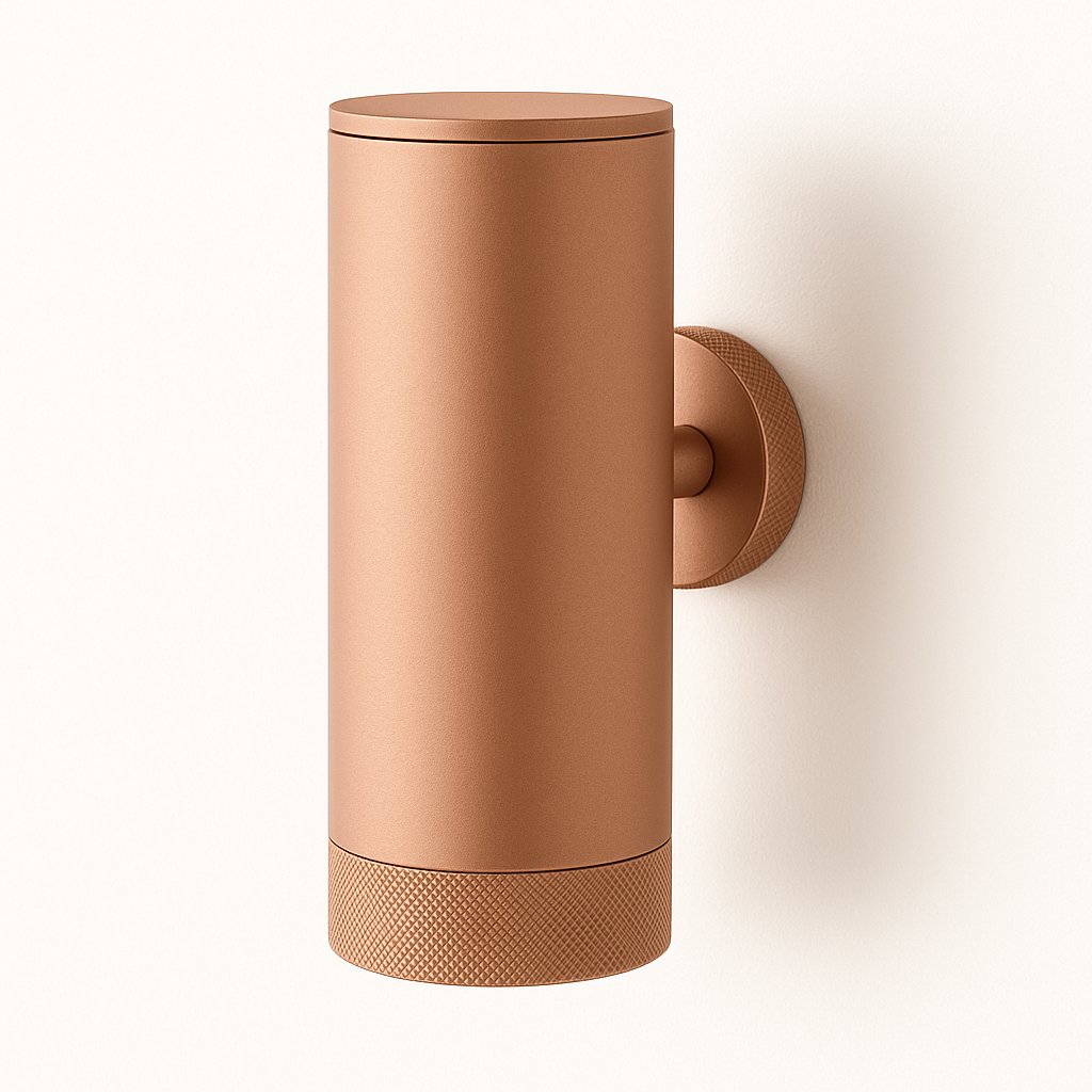 Porte brosse à dents mural de la marque Treesseci - collection Ribon - GDRM Matt Pink Gold