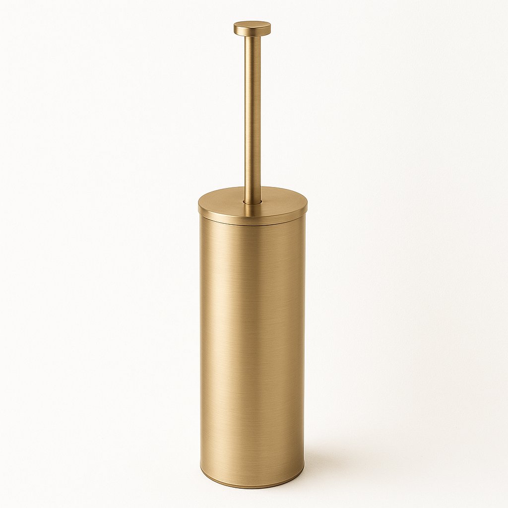 Porte brosse WC de la marque Treesseci - LX Matt Satin Brass