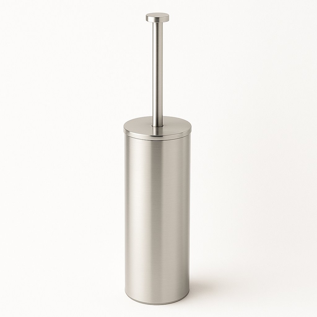 Porte brosse WC de la marque Treesseci - NK Polished Satin Nickel