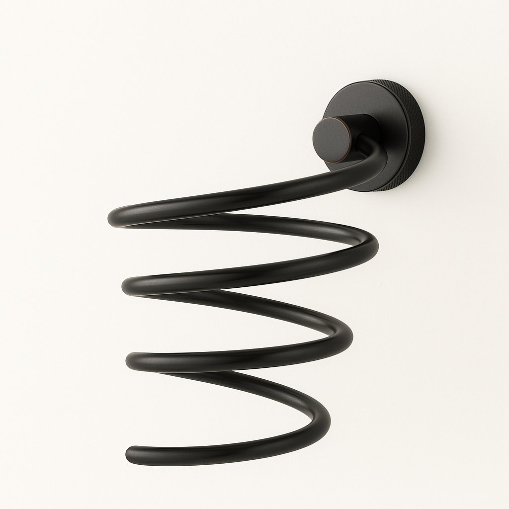 Porte sèche-cheveux de la marque Treesseci - NO Matt Black