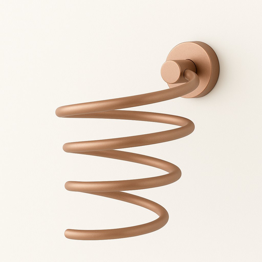 Porte sèche-cheveux de la marque Treesseci - GDRM Matt Pink Gold