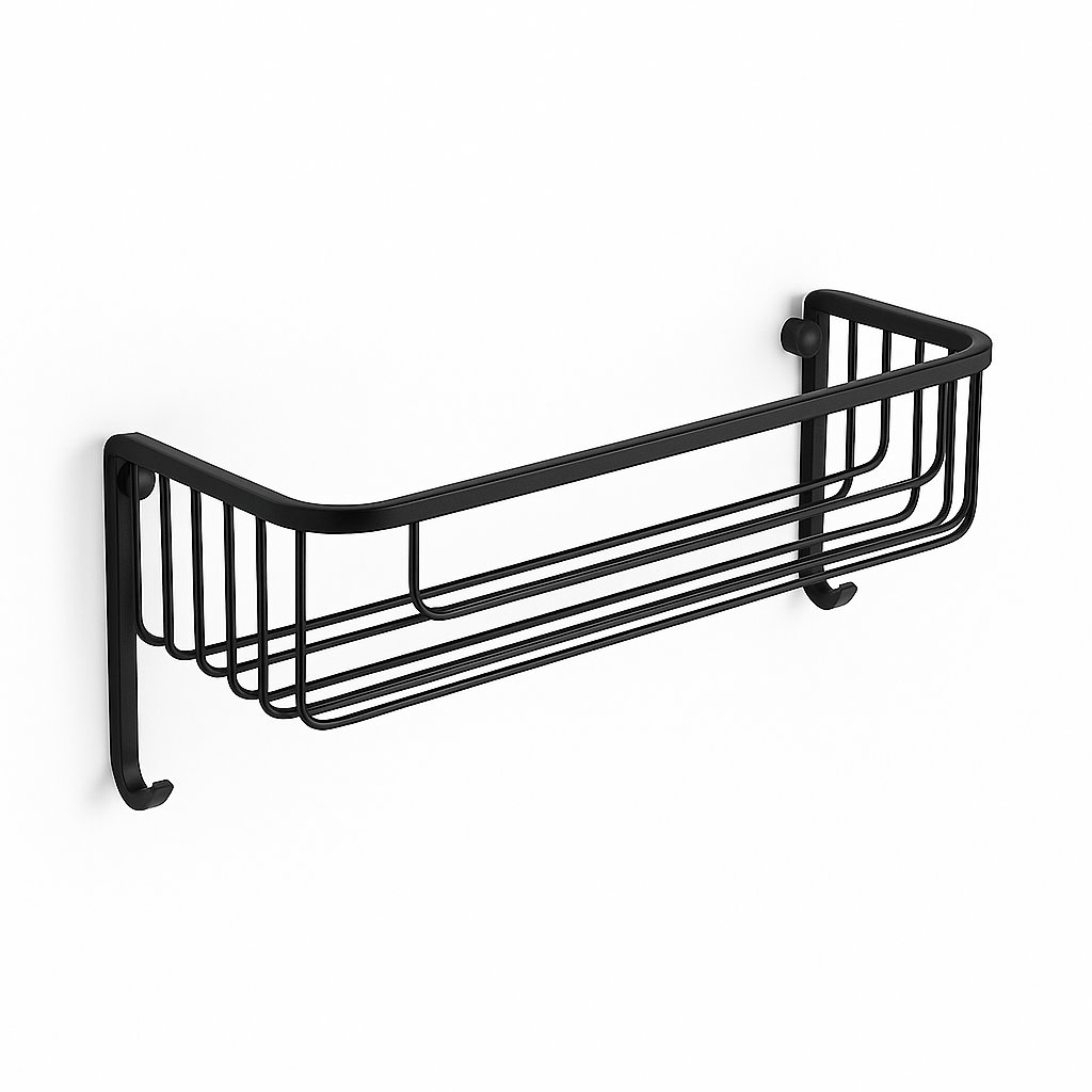 Panier étagère de douche, de la marque Treesseci - collection Wil - NO Matt Black