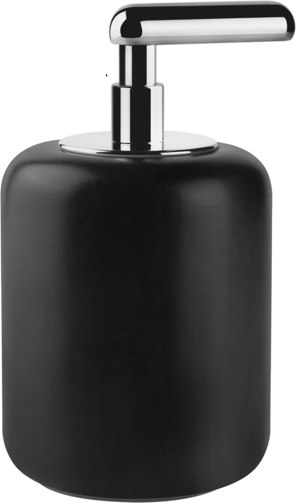 Distributeur-savon-gessi-goccia-a-poser-noir-chrome