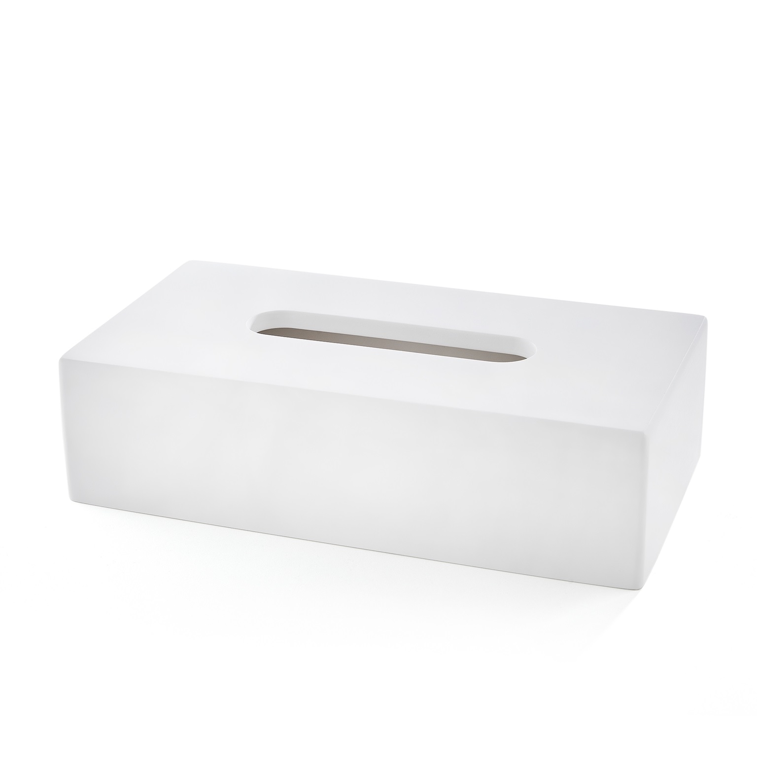 Porte mouchoirs rectangulaire Solid Surface blancTreesseci